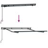 vidaXL Rám markýzy Antracit 2.5 x 2 m kov