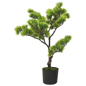 vidaXL Uměl&aacute; bonsaj borovice s květin&aacute;čem 60 cm zelen&aacute;
