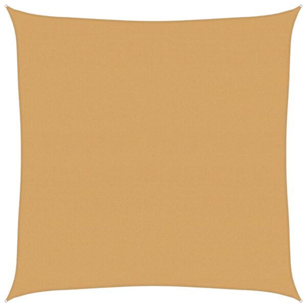 vidaXL Plachta proti slunci 160 g/m&sup2; čtverec p&iacute;skov&aacute; 7 x 7 m HDPE