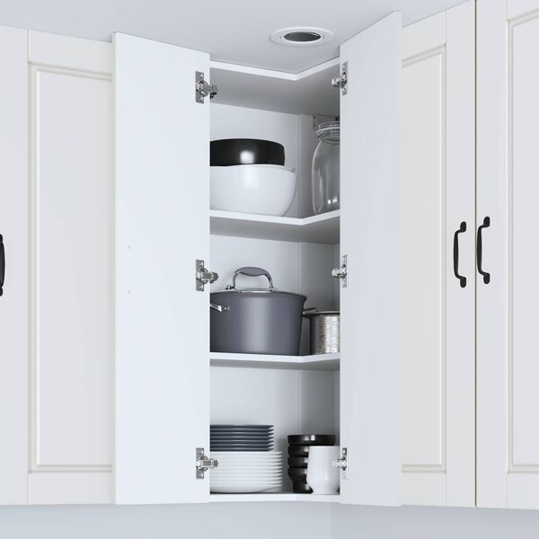 vidaXL Kuchyňsk&aacute; skř&iacute;ň s polic&iacute; B&iacute;l&aacute; 57 x 57 x 100 cm kompozitn&iacute; dřevo