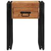 vidaXL Odkl&aacute;dac&iacute; stolek 40 x 40 x 50 cm Masivn&iacute; ak&aacute;tov&eacute; dřevo