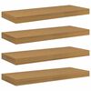 vidaXL N&aacute;stěnn&aacute; polička 4 ks B&eacute;žov&aacute; 60 x 23,5 x 3,8 cm