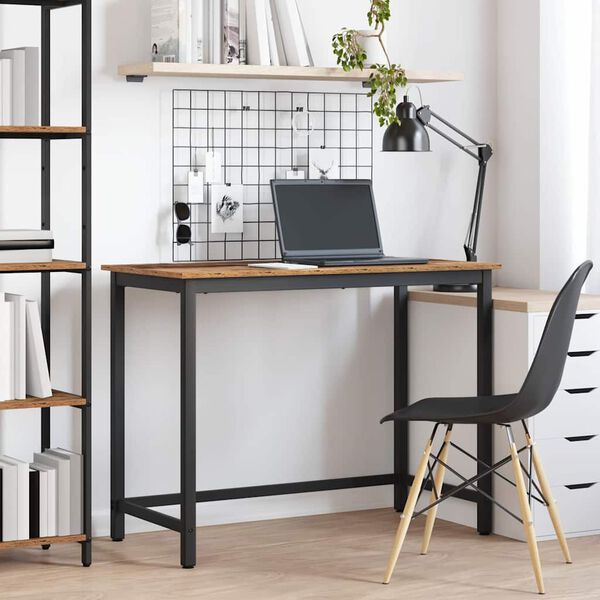 vidaXL stůl Star&eacute; dřevo 80 x 50 x 76,5 cm Inžen&yacute;rsk&eacute; dřevo a ocel