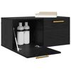 vidaXL N&aacute;stěnn&aacute; skř&iacute;ňka Čern&yacute; dub 80 x 36.5 x 35 cm Kompozitn&iacute; dřevo