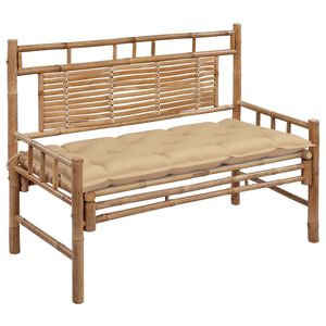 vidaXL Zahradn&iacute; lavice s podu&scaron;kou 120 cm bambus