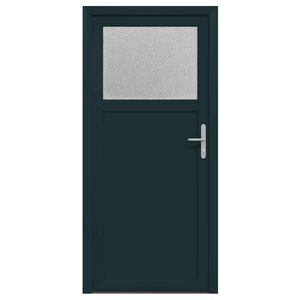 vidaXL Bočn&iacute; vstupn&iacute; dveře 98 x 198 cm PVC Antracitov&aacute;