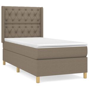 vidaXL Box spring postel s matrac&iacute; taupe 80x200 cm textil