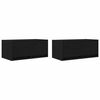 vidaXL TV skř&iacute;ňky 2 ks Dub čern&yacute; 60x31x25,5 cm Dřevěn&eacute; konstrukce