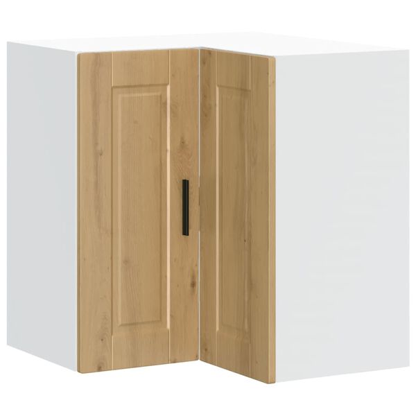 vidaXL Kuchyňská nástěnná rohová skříňka "Porto" dub artisan kompozit