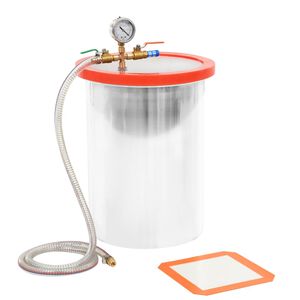 vidaXL Vakuov&aacute; komora nerezov&aacute; ocel 22,7 l