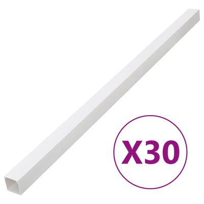 vidaXL Kabelová lišta 60 x 40 mm 30 m PVC