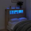 vidaXL Čelo postele s LED dub sonoma 120 x 18,5 x 103,5 cm kompozit