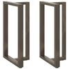vidaXL Nohy barov&eacute;ho stolu ve tvaru T, 2 ks, čern&eacute;, 60 x 35 x (100-101) cm, ocel