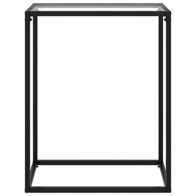 vidaXL Konzolový stolek transparentní 60 x 35 x 75 cm tvrzené sklo