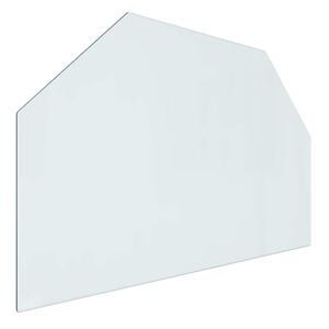 vidaXL Skleněn&aacute; deska k krbu Transparentn&iacute; 80 x 50 cm Sklo