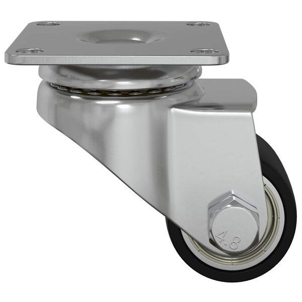 vidaXL Kolečko 2 pcs Stř&iacute;brn&aacute; 50 mm Nylon