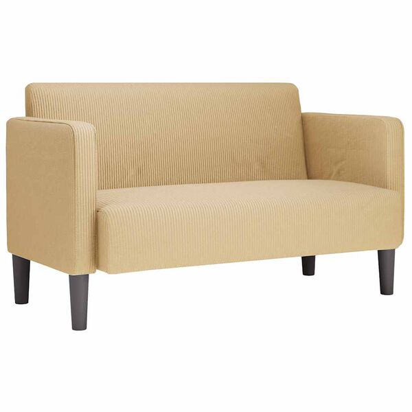 vidaXL Loveseat Sofa &scaron;edozelen&aacute; 109 cm man&scaron;estrov&aacute; tkanina