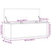 vidaXL Úložná krabice Černý dub 102 x 35 x 35 cm kompozitní dřevo