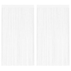 vidaXL Prov&aacute;zkov&eacute; z&aacute;clony, 2 ks, 100x250 cm, b&iacute;l&aacute;