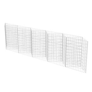 vidaXL Gabionov&yacute; ko&scaron; pozinkovan&aacute; ocel 300 x 30 x 100 cm