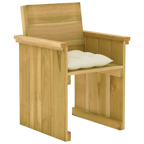 vidaXL 7dílný zahradní jídelní set s poduškami impregnovaná borovice