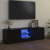 vidaXL TV skř&iacute;ňka s LED osvětlen&iacute;m čern&aacute; 120 x 30 x 36 cm