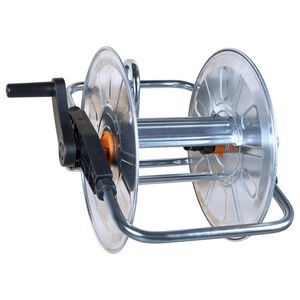 vidaXL N&aacute;stěnn&yacute; hadicov&yacute; navij&aacute;k pro 50 m 1/2" nebo 35 m 3/4" ocel