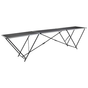 vidaXL Skl&aacute;dac&iacute; tapetovac&iacute; stůl MDF a hlin&iacute;k 300 x 60 x 78 cm