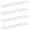 vidaXL Plovouc&iacute; police 4 ks B&iacute;l&yacute; 100 x 18 x 2,5 cm Ocel
