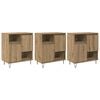 vidaXL Serv&iacute;rovac&iacute; skř&iacute;ň 3 pcs Artisanov&yacute; dub 60 x 35 x 70 cm