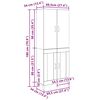 vidaXL Vysok&yacute; bufet Artisanov&yacute; dub 69,5 x 34 x 180 cm kompozitn&iacute; dřevo