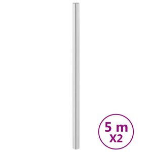 vidaXL Tapety na n&aacute;bytek samolepic&iacute; stř&iacute;brn&eacute; 90 x 500 cm PET