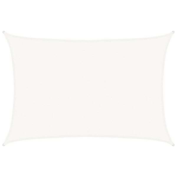 vidaXL Plachta proti slunci 160 g/m&sup2; b&iacute;l&aacute; 4 x 5 m HDPE