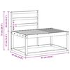 vidaXL Venkovn&iacute; pohovkov&aacute; souprava 2 pcs Př&iacute;rodn&iacute; 182,5 x 63 x 73 cm