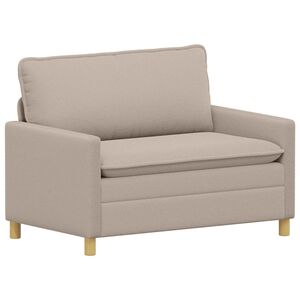 vidaXL Pohovka Světle &scaron;ed&aacute; 126 x 81 x 87,5 cm Textil