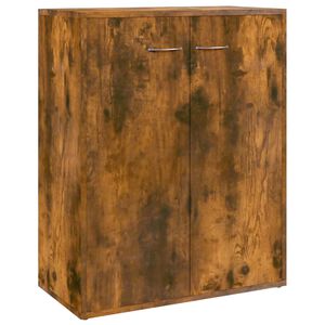 vidaXL Př&iacute;born&iacute;k kouřov&yacute; dub 60 x 30 x 75 cm kompozitn&iacute; dřevo