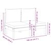 vidaXL Zahradní pohovka bez područek s poduškami 2místná masiv akácie