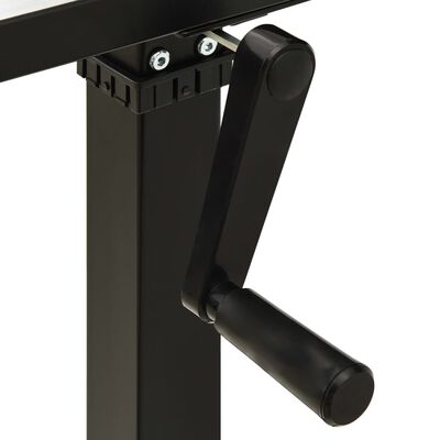 vidaXL Výškově nastavitelný rám stolu ruční ovládání černý