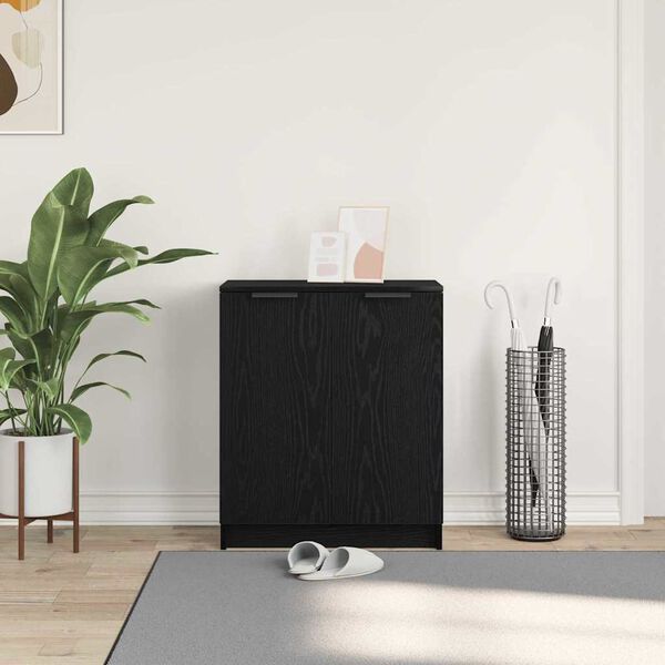 vidaXL Skříň na obuv Černý dub 59 x 35 x 70 cm kompozitní dřevo