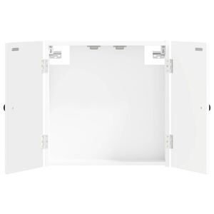 vidaXL Skř&iacute;ň na terče BREDA B&iacute;l&aacute; 52,5 x 10,5 x 53,5 cm
