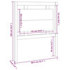 vidaXL Čelo postele 80,5 x 4 x 100 cm masivní borovice