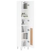 vidaXL Skř&iacute;ň highboard b&iacute;l&aacute; 34,5 x 34 x 180 cm kompozitn&iacute; dřevo