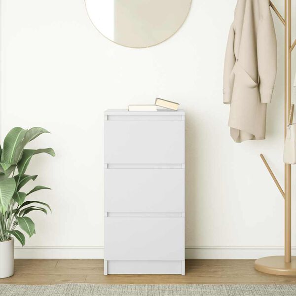 vidaXL Příborník bílý 37,5x35x76 cm kompozitní dřevo