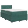 vidaXL Postel boxspring s matrac&iacute; Tmavě zelen&aacute; 120 x 200 cm Samet