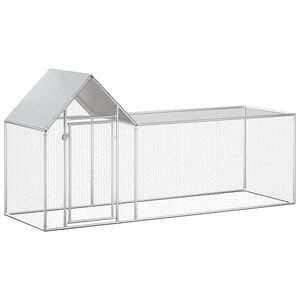 vidaXL Klec pro kuřata 3 x 1 x 1,5 m pozinkovan&aacute; ocel