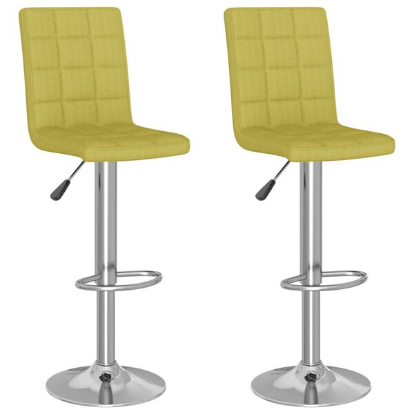 vidaXL Barov&eacute; židle 2 ks zelen&eacute; textil