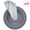 vidaXL 12 ks otočn&aacute; kolečka s otvorem pro &scaron;roub 125 mm