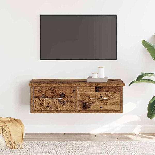 vidaXL Nástěnná skříňka old wood 60x26x18,5 cm kompozitní dřevo