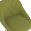 vidaXL Otočn&eacute; j&iacute;deln&iacute; židle 4 ks světle zelen&eacute; samet