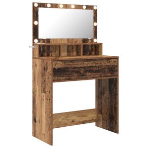 vidaXL Toaletn&iacute; stolky do ložnice Star&eacute; dřevo 80 x 39,6 x 135 cm
